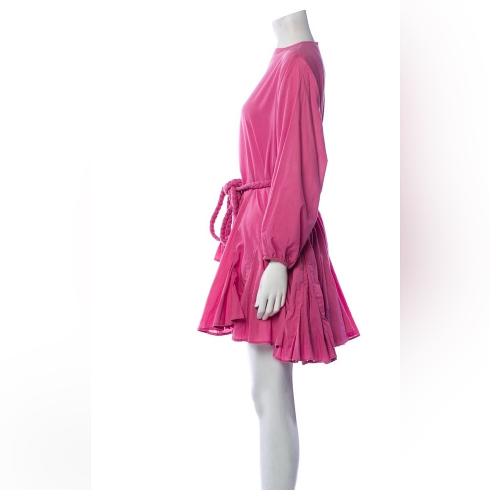 RHODE Pink Ruched Tie Front Sundress - Picture 2 of 3